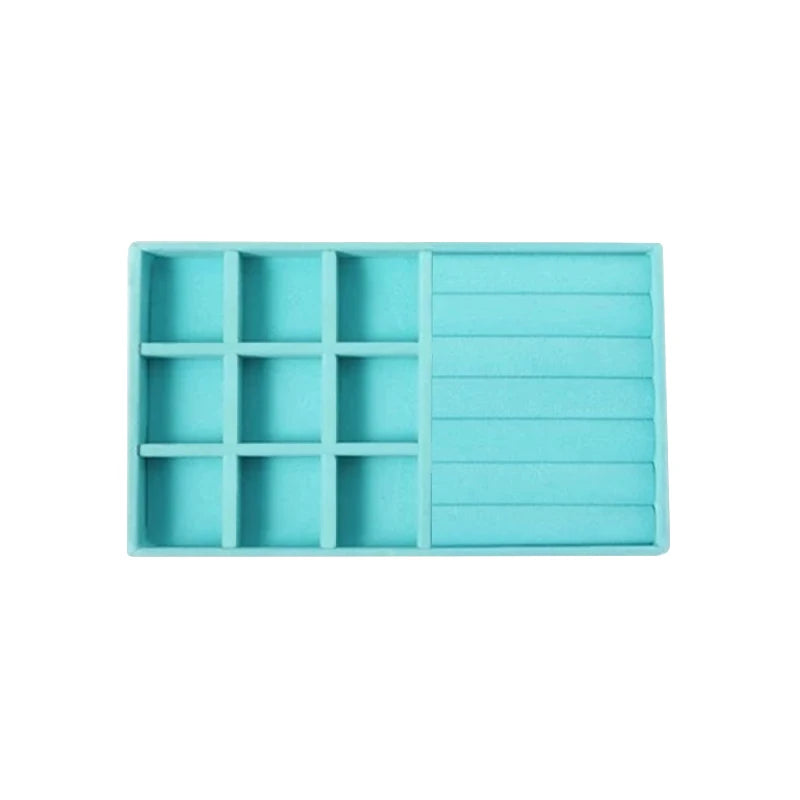 Luxury Velvet Drawer Organizer Tray [Light Blue]