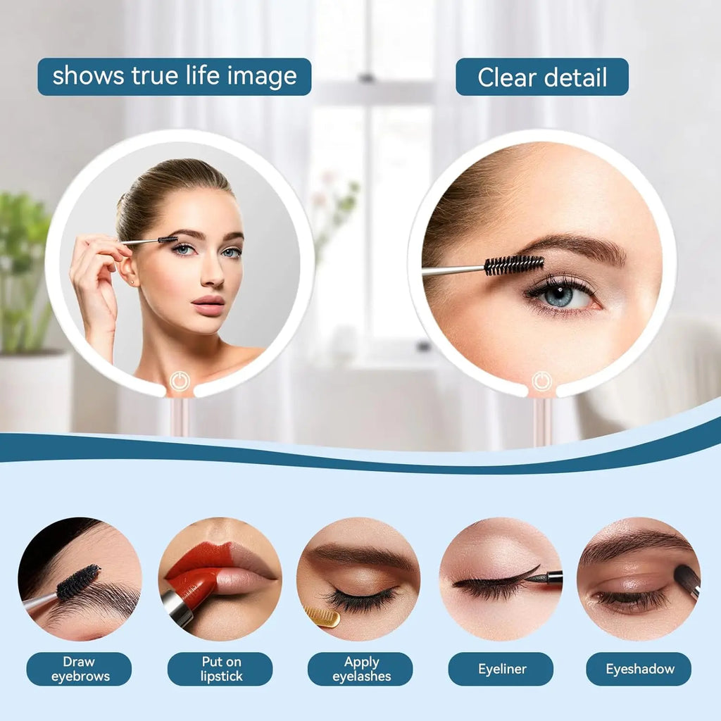 Portable Vanity Makeup Mirror With Touch Control