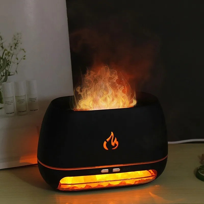 Essential Oil Diffuser 3D Flame & Night Light