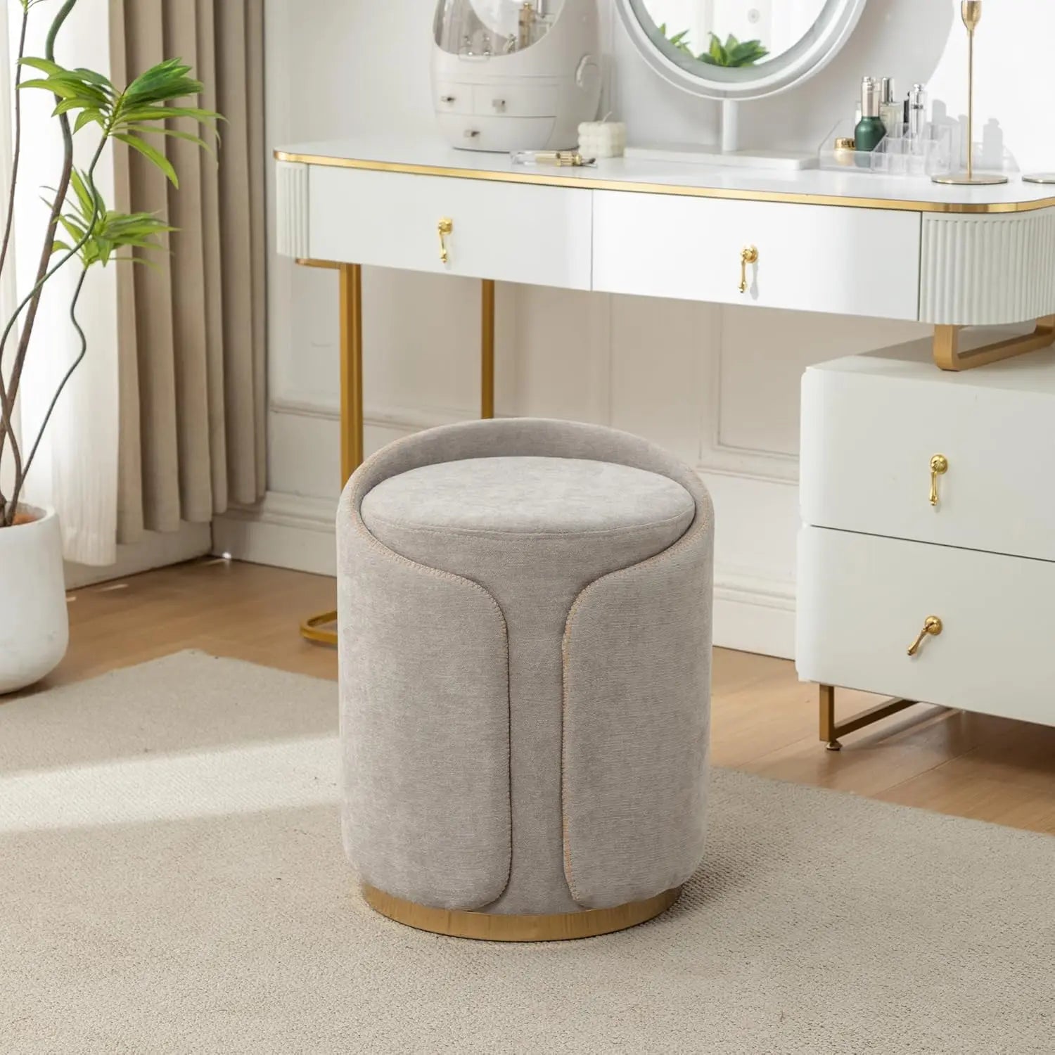 Round Vanity Stool