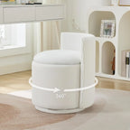 360° Swivel Dressing Table Stool - White