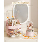 Makeup Storage Box With Brush Holder