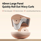 Wavy Hair Crimper with Curling Iron - Beige