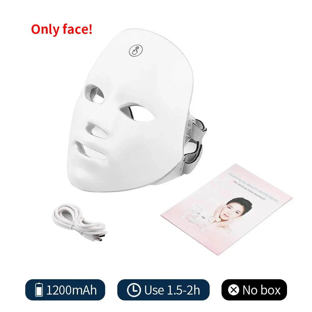 Wireless LED Light Therapy Face Mask with 7 Colors