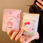 Hello Kitty Portable Cosmetic Lipstick Organizer Pouch with Mirror