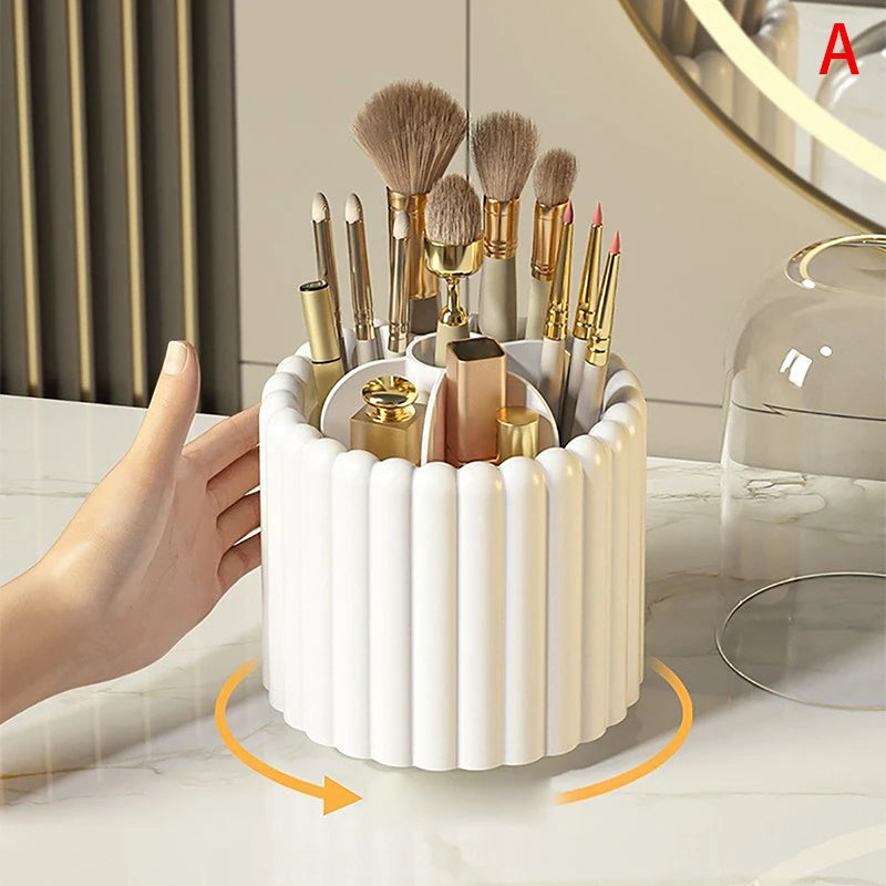 Luxury 360° Rotating Makeup Brushes, Pencils and Lipsticks Organizer