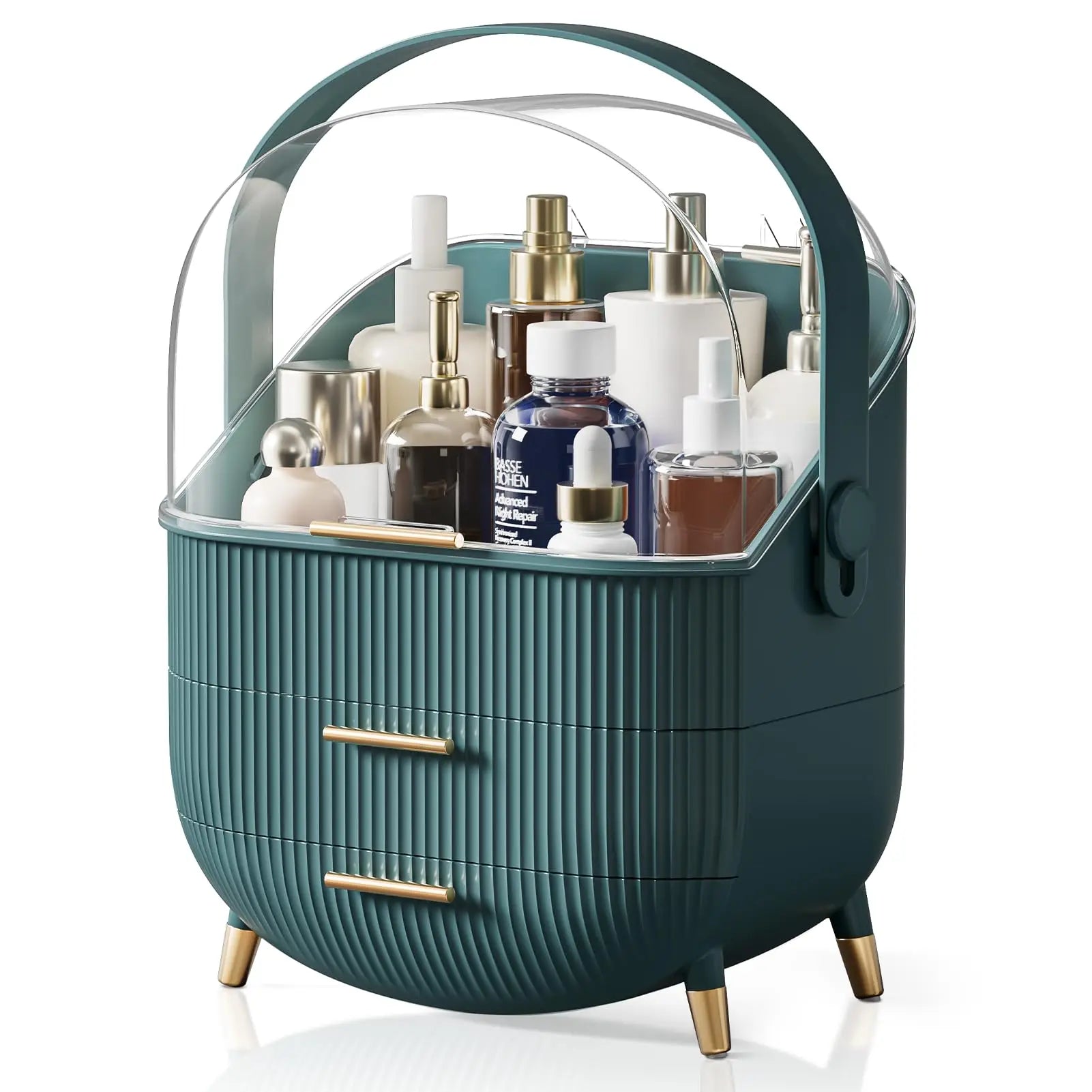 Large Capacity Makeup Organizers - Green