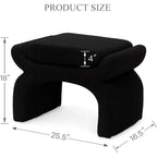 Minimalist Black Vanity Stool