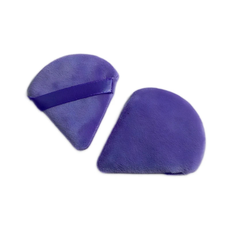 Velvet Triangle Shaped Cosmetic Puff [2pcs ]