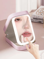 Makeup & Jewelry Storage Box With LED Mirror