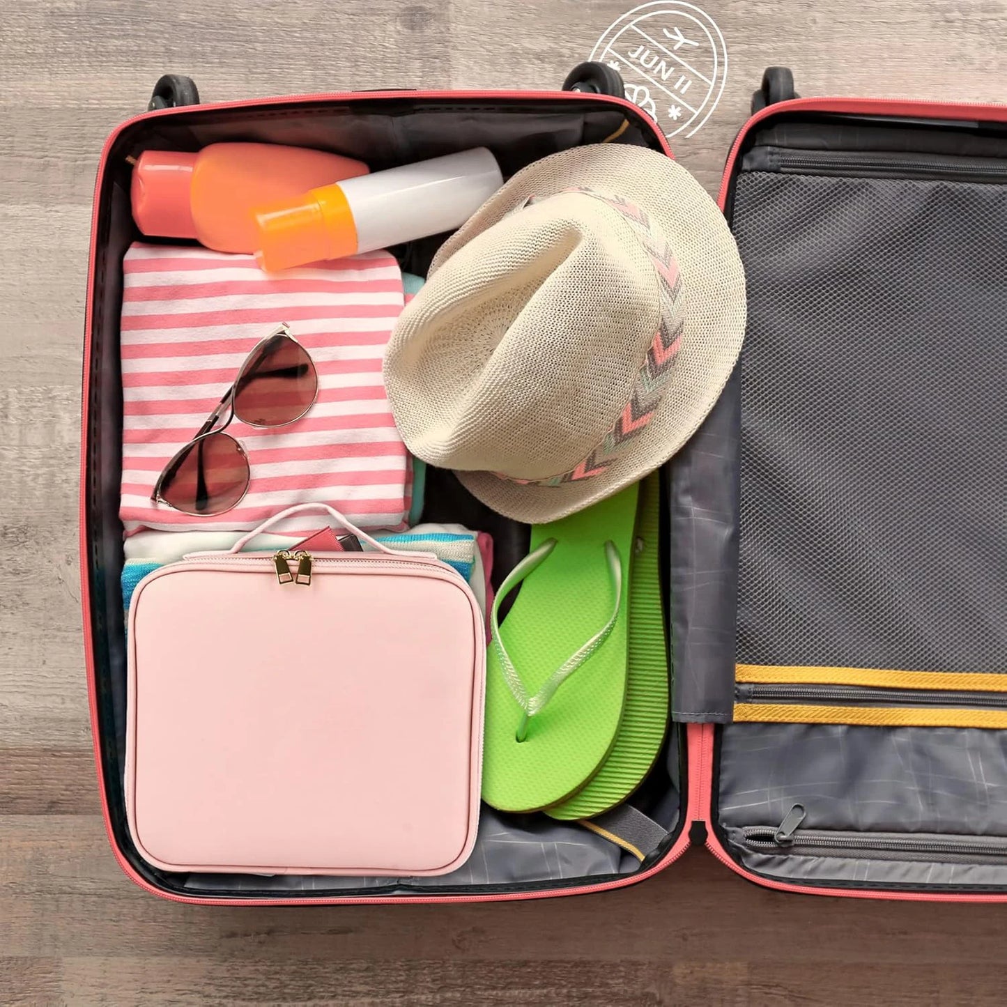 Travel Makeup Bag with Vanity Mirror [Small]