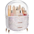 Egg Shape Glittery Makeup Storage Box