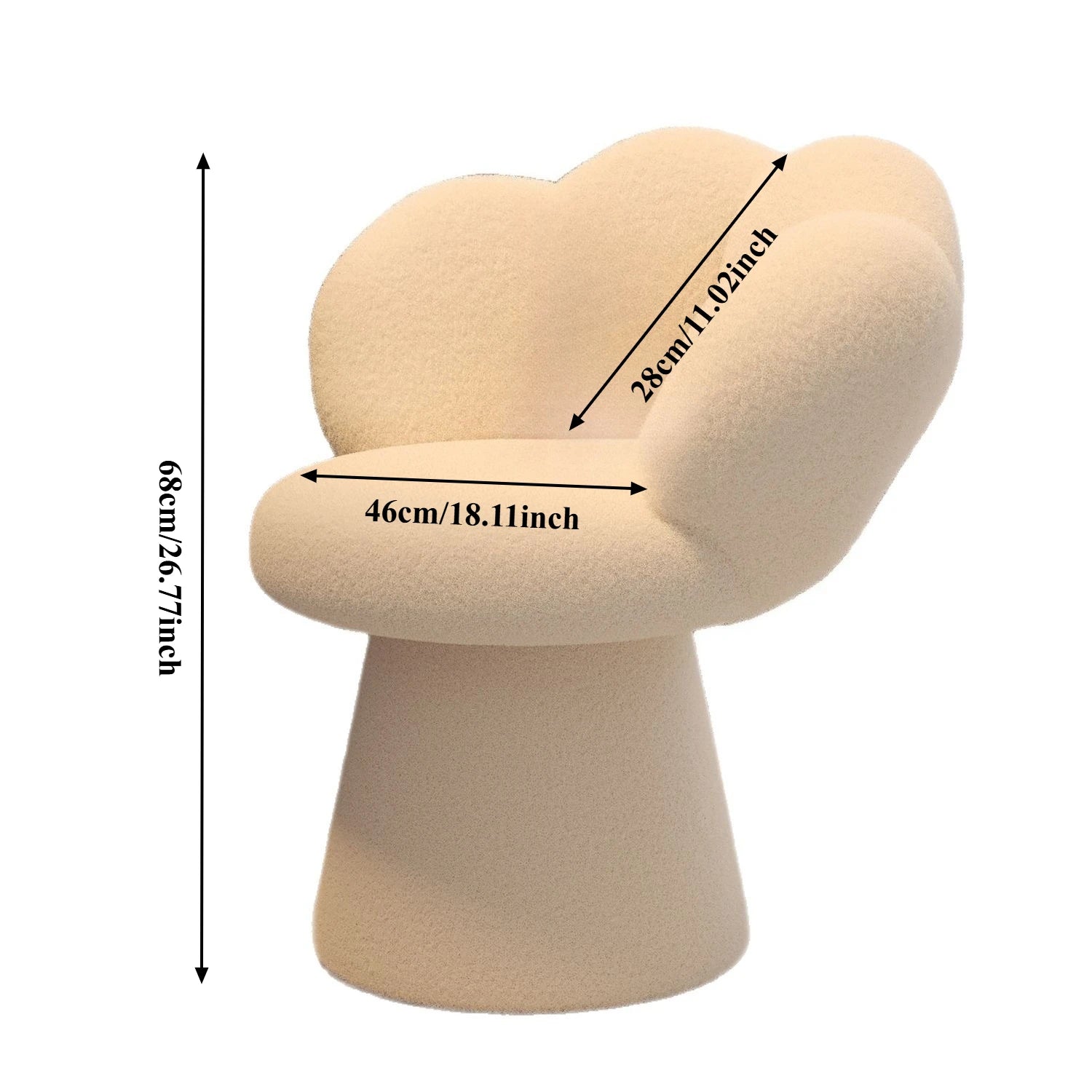 Ergonomic Vanity Chair