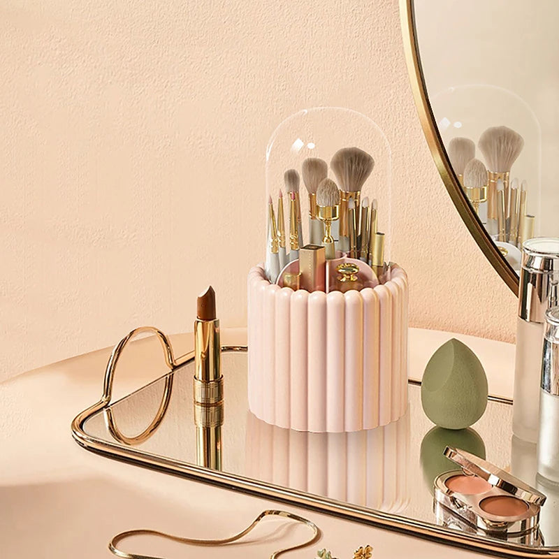 Luxury 360° Rotating Makeup Brushes, Pencils and Lipsticks Organizer