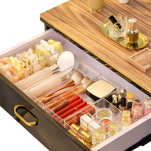 Luna Clear Acrylic Vanity Drawer Organizer