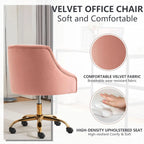 Height Adjustable Swivel Vanity Chair - Pink