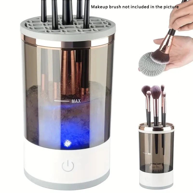 USB Plug Portable Makeup Brush Cleaner with Rubber Machine