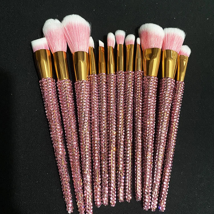 Diamond studded Makeup Brushes