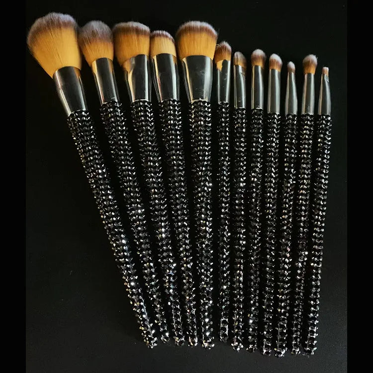 Diamond studded Makeup Brushes