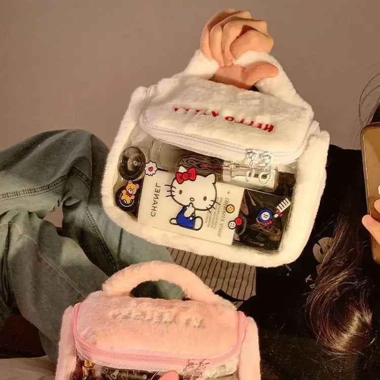 Hello Kitty Plush Makeup Bag