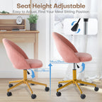 Makeup Vanity Desk  Adjustable Swivel Chair