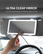 Car Interior Sun Visor LED HD Makeup Vanity Mirror