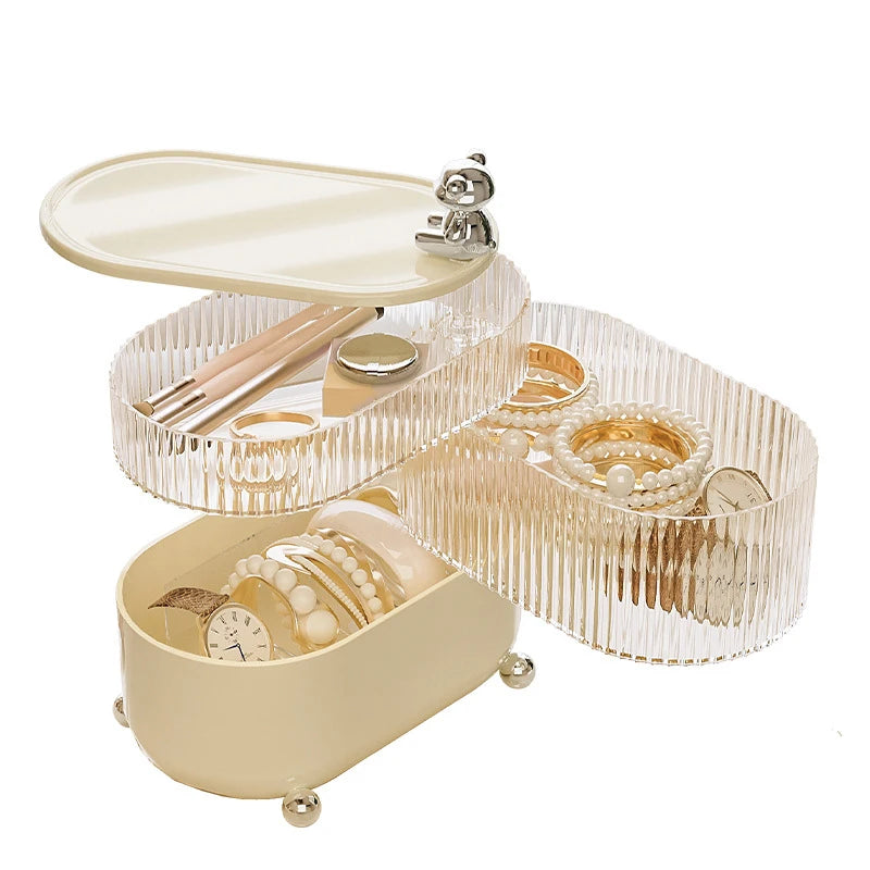 Multifunctional Rotating Makeup Storage Box