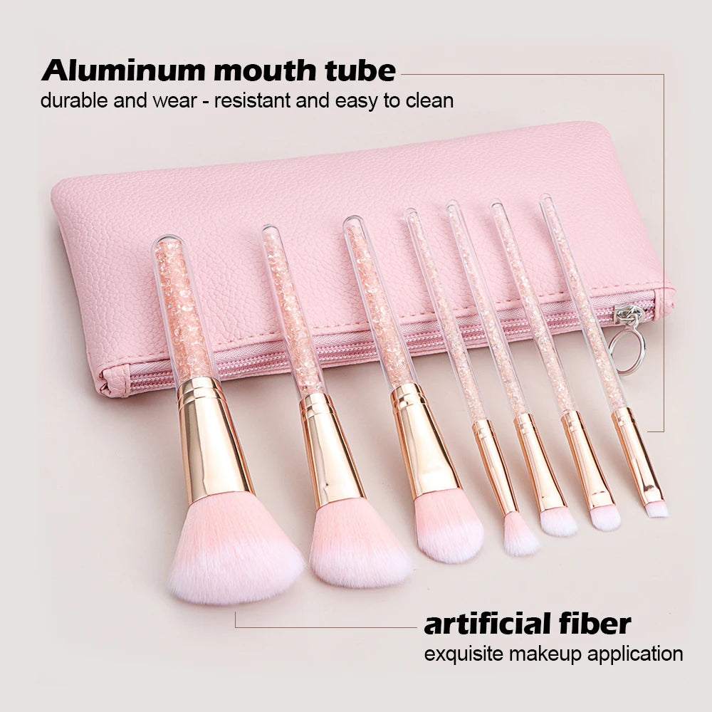 Crystal Handle Professional Makeup Brushes