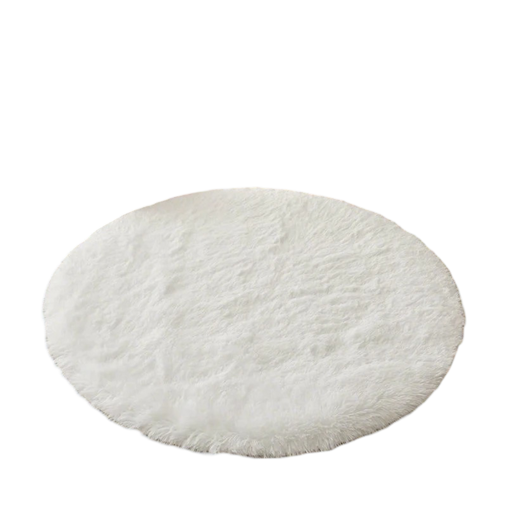 Soft Plush Circular Rugs for Vanity Desk Chair