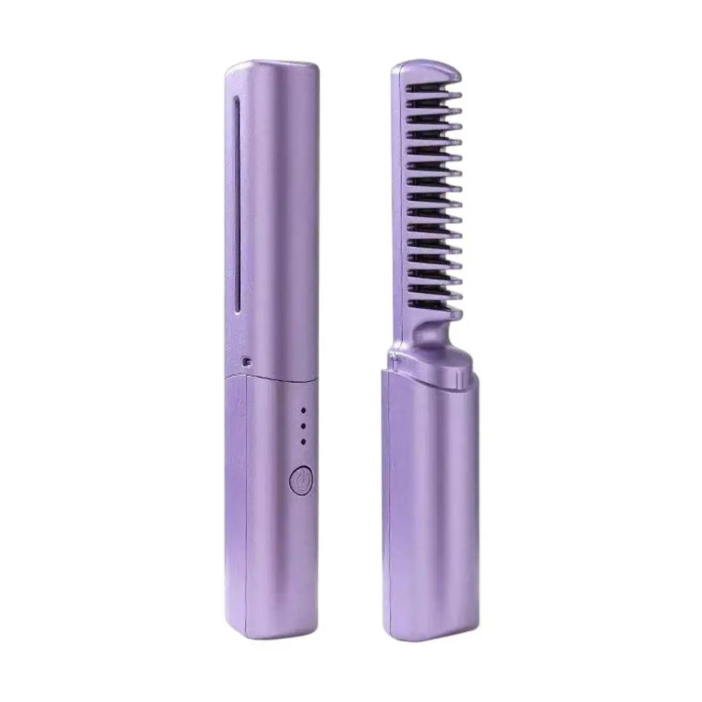 Portable Hair Straightener Brush