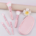 Premium Makeup Mini Brush Set With Pouch [5Pcs]