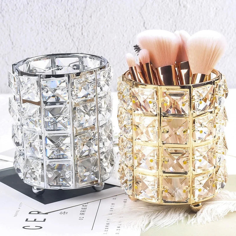 Crystal Makeup Brushes, pencils and Lipsticks Organizer & Holder