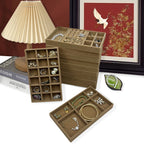 Luxury Velvet Drawer Organizer Tray [Brown]