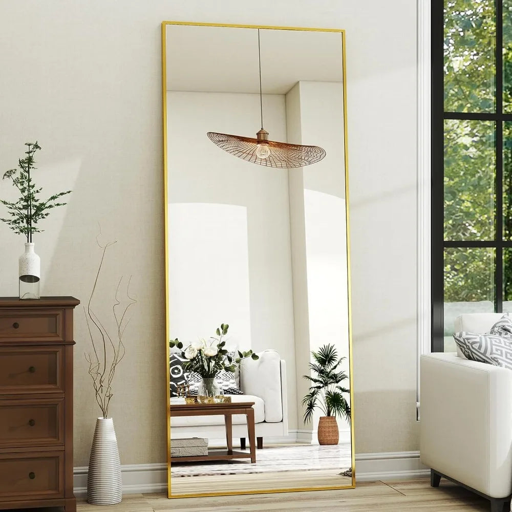 Rectangular Full-Length Mirror with Frame [Size: 21"x 56"]