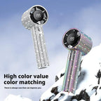 Portable Handheld Fan Covered With Diamonds