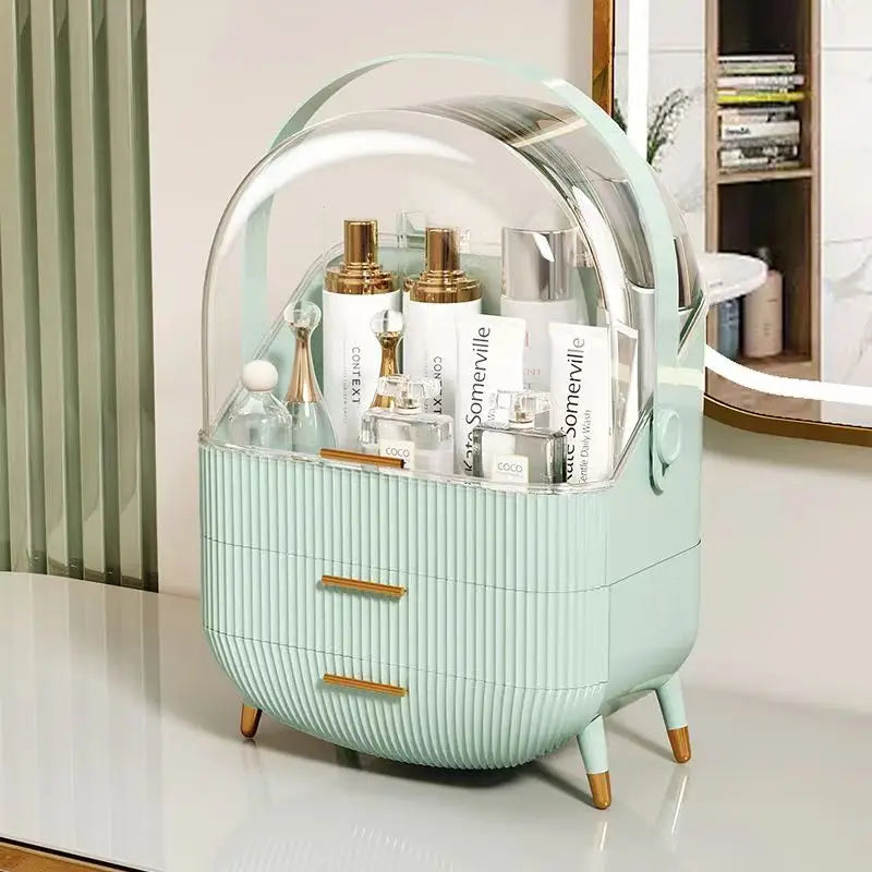 Large Capacity Makeup Organizers - White