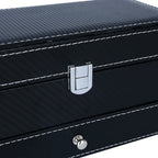 Pure Leather Double Layer Multi Purpose Jewelry & Watch Storage Box