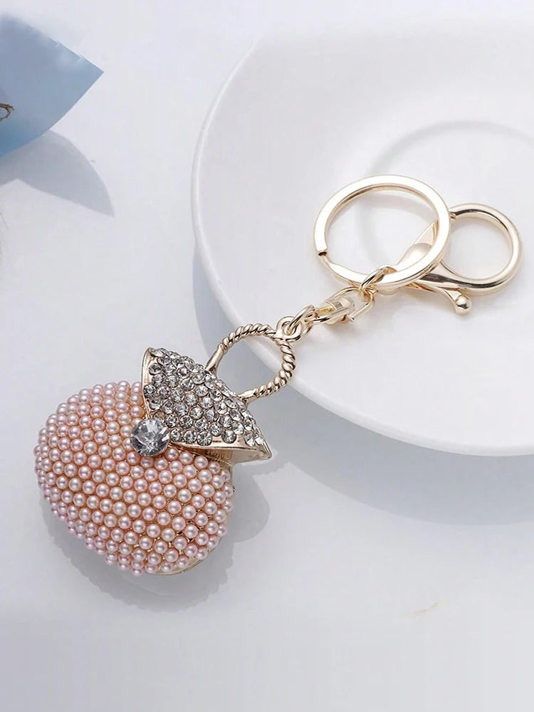 Pearl Beads Bag Keychain