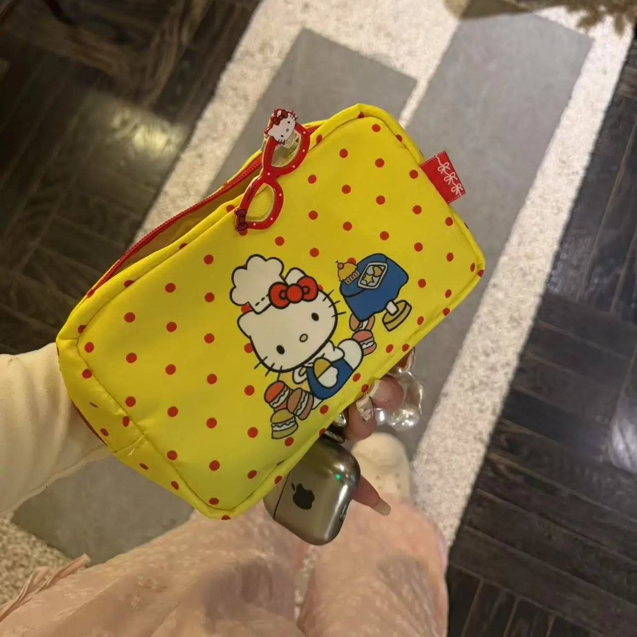 Hello Kitty Japanese Style Canvas & Makeup Bag