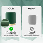 Modern Rounded Ottoman Vanity Stool