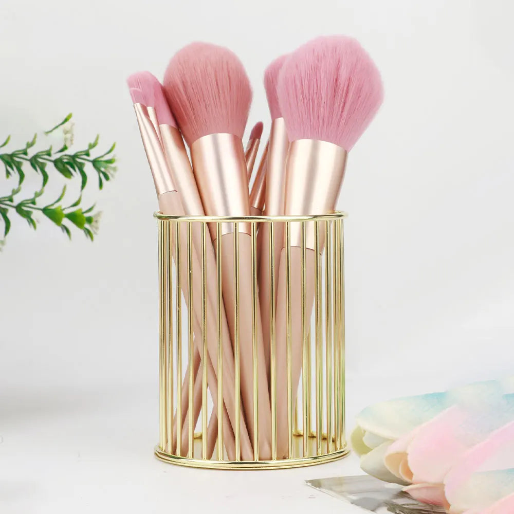 Metal Makeup brushes, Pencils, & Lipsticks storage Box