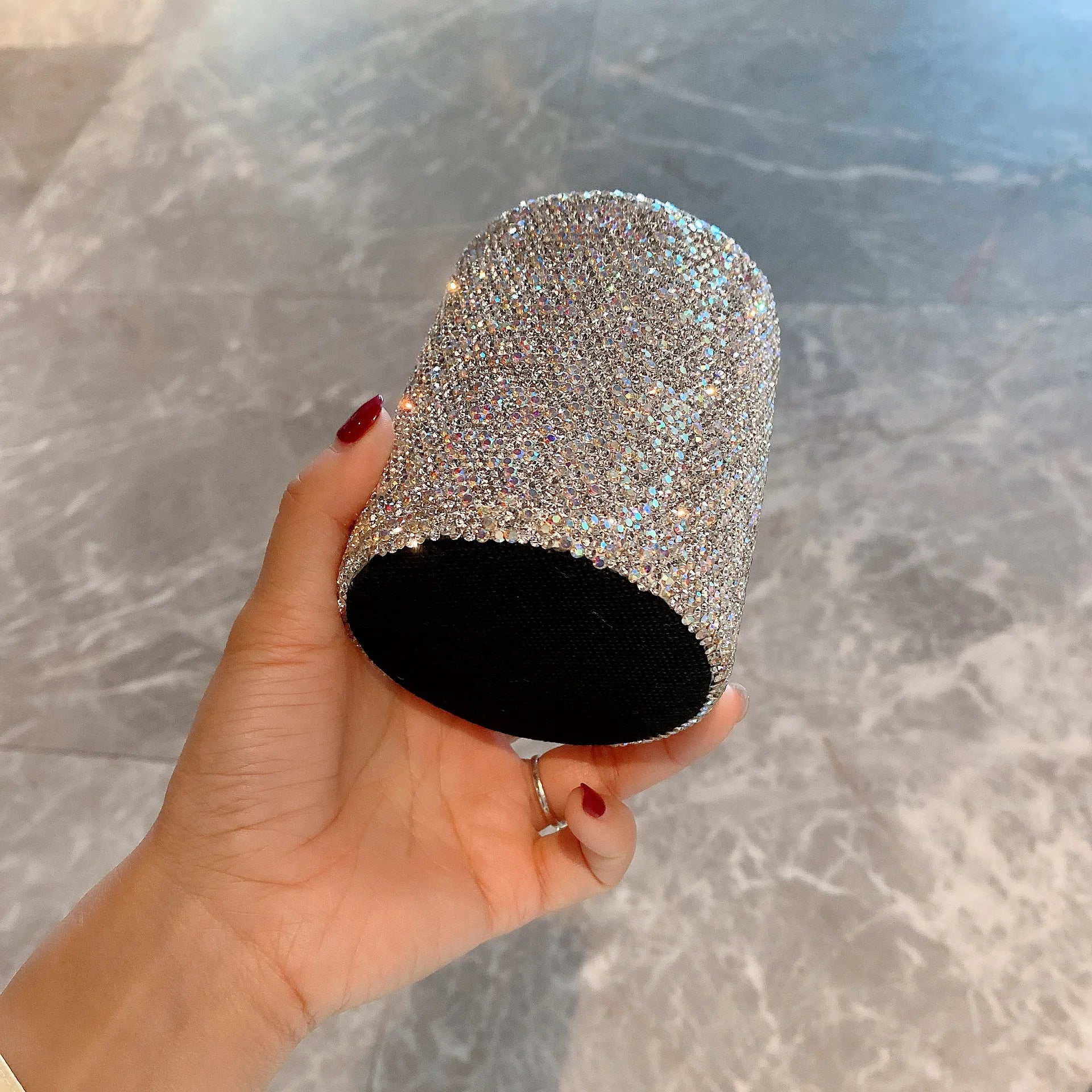 Luxury Sparkling Rhinestone Makeup Brush Holder