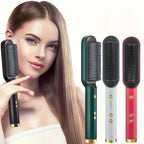 Electric Straight Hair Curling Styling Brush