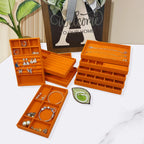 Luxury Velvet Drawer Organizer Tray [Orange]