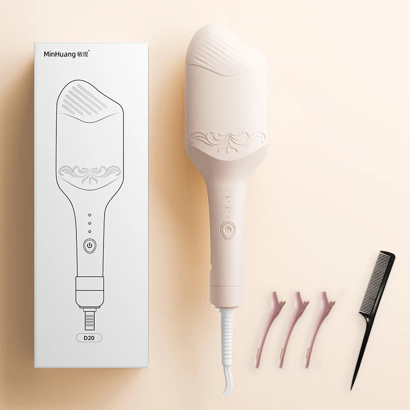 Wavy Hair Crimper with Curling Iron - Beige