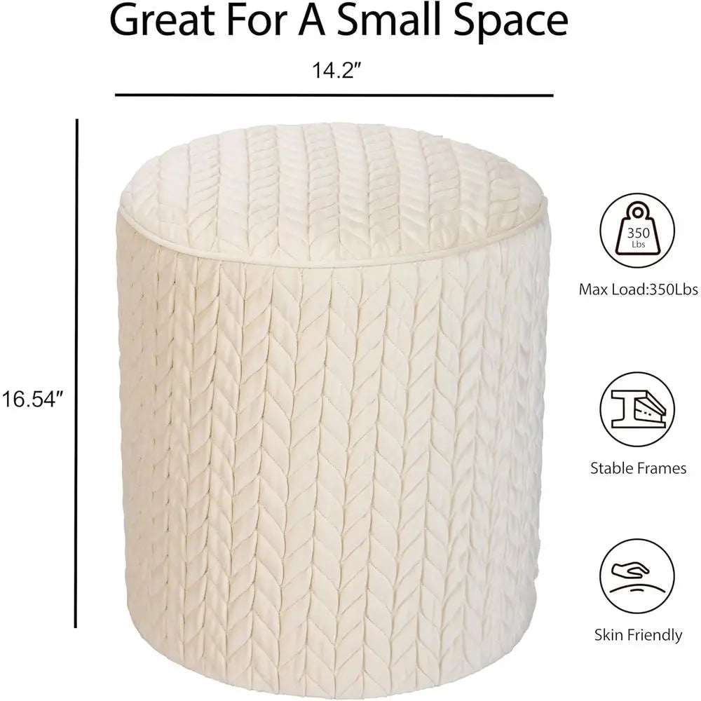 Ottoman Round Vanity Stool