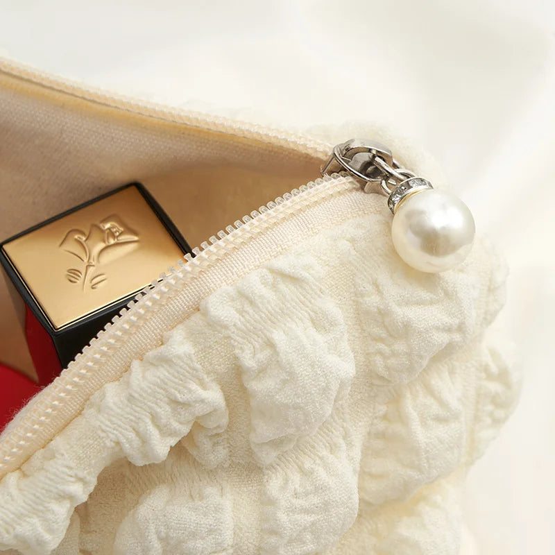 Travel Makeup & Cosmetic Pouch with Soft material and Zip