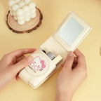 Hello Kitty Portable Cosmetic Lipstick Organizer Pouch with Mirror