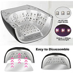 Rechargeable UV LED Acrylic Nail Dryer Lamp 90W, 4 Timer Setting & 45 LED