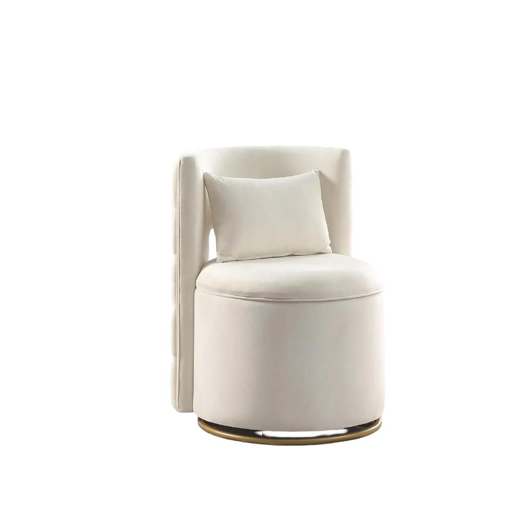 360° Swivel Barrel Chair - Beige